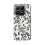 Slim Protection Case［ LAGUNAMOON - BotanicalJacquard - White×Black ］