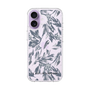 Slim Protection Case［ LAGUNAMOON - BotanicalJacquard - Clear×Black ］