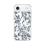 Slim Protection Case［ LAGUNAMOON - BotanicalJacquard - Clear×Black ］