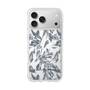 Slim Protection Case［ LAGUNAMOON - BotanicalJacquard - Clear×Black ］