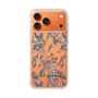 Slim Protection Case［ LAGUNAMOON - BotanicalJacquard - Clear×Black ］