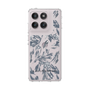 Slim Protection Case［ LAGUNAMOON - BotanicalJacquard - Clear×Black ］