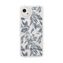 Slim Protection Case［ LAGUNAMOON - BotanicalJacquard - Clear×Black ］