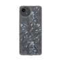 Slim Protection Case［ LAGUNAMOON - BotanicalJacquard - Clear×Black ］