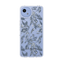 Slim Protection Case［ LAGUNAMOON - BotanicalJacquard - Clear×Black ］