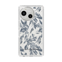 Slim Protection Case［ LAGUNAMOON - BotanicalJacquard - Clear×Black ］