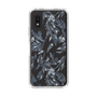 Slim Protection Case［ LAGUNAMOON - BotanicalJacquard - Clear×Black ］