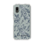 Slim Protection Case［ LAGUNAMOON - BotanicalJacquard - Clear×Black ］