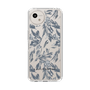 Slim Protection Case［ LAGUNAMOON - BotanicalJacquard - Clear×Black ］
