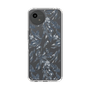 Slim Protection Case［ LAGUNAMOON - BotanicalJacquard - Clear×Black ］