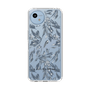 Slim Protection Case［ LAGUNAMOON - BotanicalJacquard - Clear×Black ］