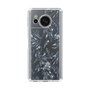 Slim Protection Case［ LAGUNAMOON - BotanicalJacquard - Clear×Black ］