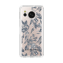 Slim Protection Case［ LAGUNAMOON - BotanicalJacquard - Clear×Black ］