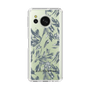 Slim Protection Case［ LAGUNAMOON - BotanicalJacquard - Clear×Black ］