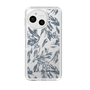 Slim Protection Case［ LAGUNAMOON - BotanicalJacquard - Clear×Black ］