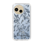Slim Protection Case［ LAGUNAMOON - BotanicalJacquard - Clear×Black ］