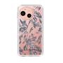 Slim Protection Case［ LAGUNAMOON - BotanicalJacquard - Clear×Black ］