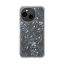 Slim Protection Case［ LAGUNAMOON - BotanicalJacquard - Clear×Black ］