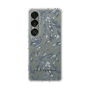 Slim Protection Case［ LAGUNAMOON - BotanicalJacquard - Clear×Black ］