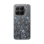 Slim Protection Case［ LAGUNAMOON - BotanicalJacquard - Clear×Black ］