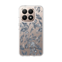 Slim Protection Case［ LAGUNAMOON - BotanicalJacquard - Clear×Black ］