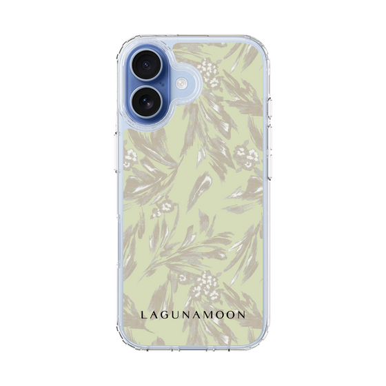 Slim Protection Case［ LAGUNAMOON - BotanicalJacquard - White×Beige ］