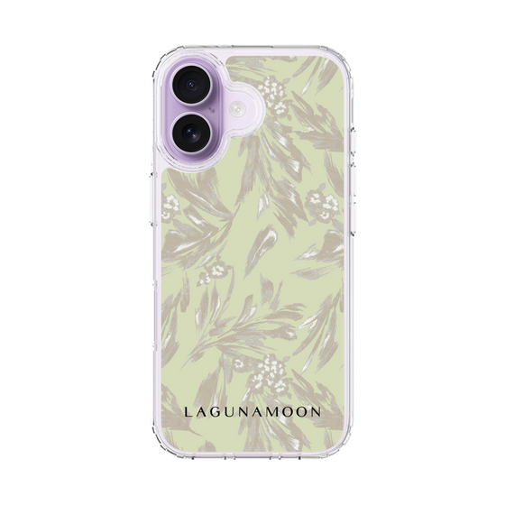 Slim Protection Case［ LAGUNAMOON - BotanicalJacquard - White×Beige ］