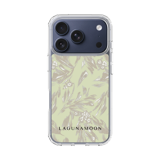 Slim Protection Case［ LAGUNAMOON - BotanicalJacquard - White×Beige ］