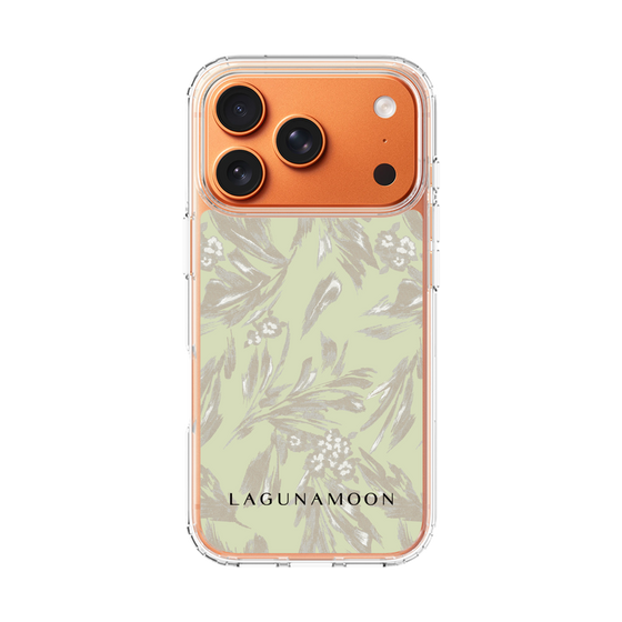Slim Protection Case［ LAGUNAMOON - BotanicalJacquard - White×Beige ］