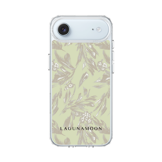 Slim Protection Case［ LAGUNAMOON - BotanicalJacquard - White×Beige ］