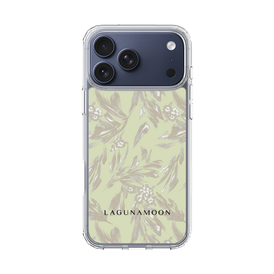 Slim Protection Case［ LAGUNAMOON - BotanicalJacquard - White×Beige ］