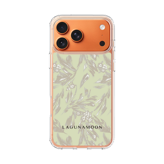 Slim Protection Case［ LAGUNAMOON - BotanicalJacquard - White×Beige ］