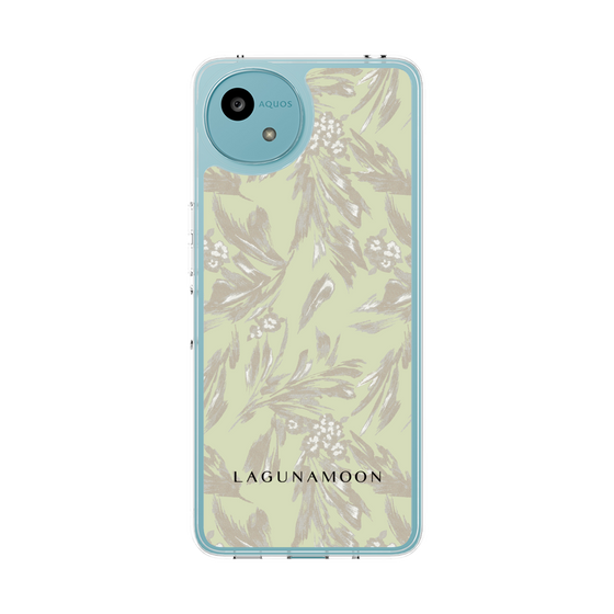 Slim Protection Case［ LAGUNAMOON - BotanicalJacquard - White×Beige ］