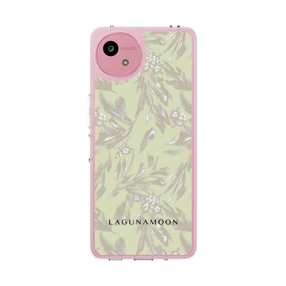 Slim Protection Case［ LAGUNAMOON - BotanicalJacquard - White×Beige ］