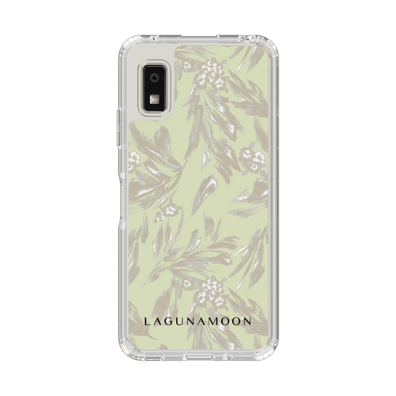 Slim Protection Case［ LAGUNAMOON - BotanicalJacquard - White×Beige ］