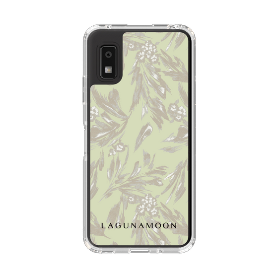 Slim Protection Case［ LAGUNAMOON - BotanicalJacquard - White×Beige ］