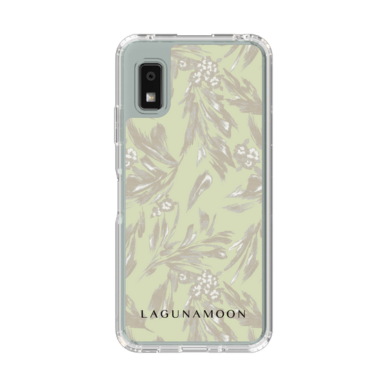 Slim Protection Case［ LAGUNAMOON - BotanicalJacquard - White×Beige ］