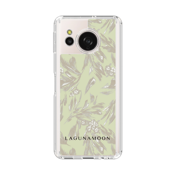 Slim Protection Case［ LAGUNAMOON - BotanicalJacquard - White×Beige ］