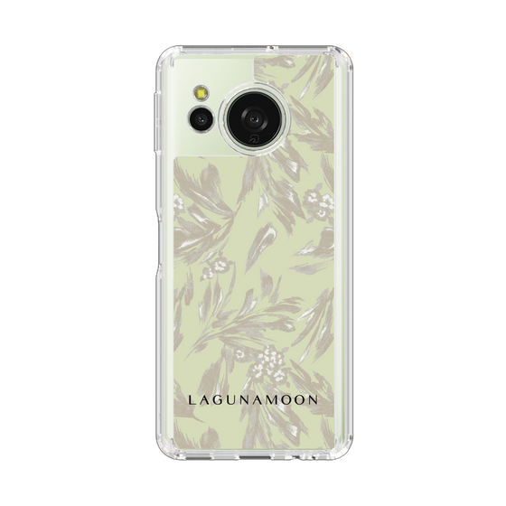 Slim Protection Case［ LAGUNAMOON - BotanicalJacquard - White×Beige ］