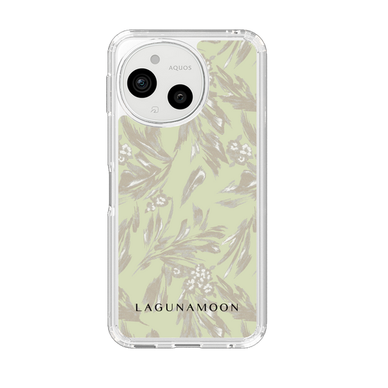 Slim Protection Case［ LAGUNAMOON - BotanicalJacquard - White×Beige ］