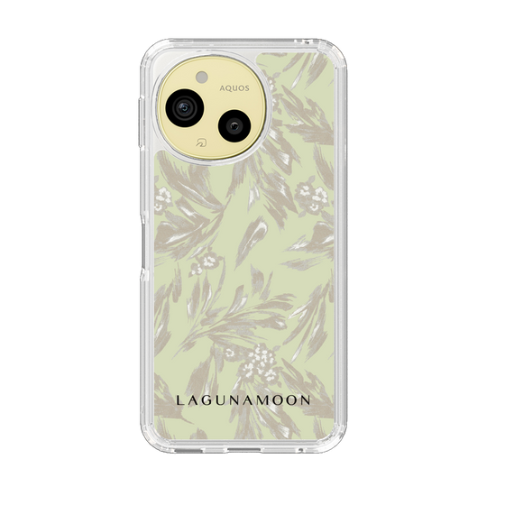 Slim Protection Case［ LAGUNAMOON - BotanicalJacquard - White×Beige ］