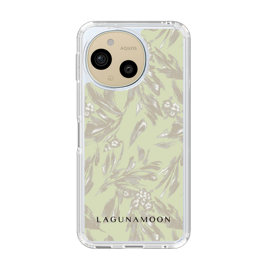 Slim Protection Case［ LAGUNAMOON - BotanicalJacquard - White×Beige ］