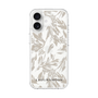 Slim Protection Case［ LAGUNAMOON - BotanicalJacquard - Clear×Beige ］
