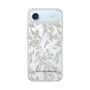 Slim Protection Case［ LAGUNAMOON - BotanicalJacquard - Clear×Beige ］