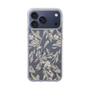 Slim Protection Case［ LAGUNAMOON - BotanicalJacquard - Clear×Beige ］