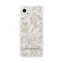 Slim Protection Case［ LAGUNAMOON - BotanicalJacquard - Clear×Beige ］