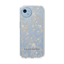 Slim Protection Case［ LAGUNAMOON - BotanicalJacquard - Clear×Beige ］