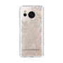 Slim Protection Case［ LAGUNAMOON - BotanicalJacquard - Clear×Beige ］