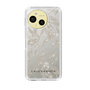 Slim Protection Case［ LAGUNAMOON - BotanicalJacquard - Clear×Beige ］