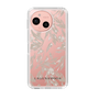Slim Protection Case［ LAGUNAMOON - BotanicalJacquard - Clear×Beige ］